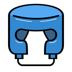 Boxing helmet icon