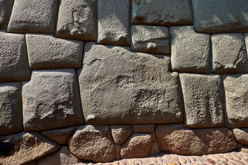 Inca stone walls in Cusco, Peru, a remarkable example of Inca architecture and craftsmanship