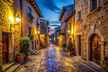 San Marino Twilight Streets Charming