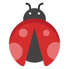 Lady Bug Flat Icon