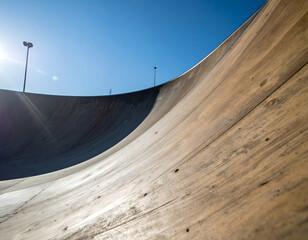 Fototapeta premium Concrete Ramp Under Bright Sunlight