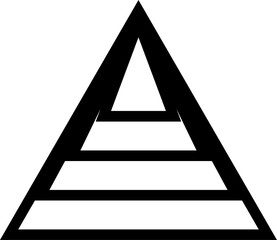 Set of Triangle shapes. Design decoration