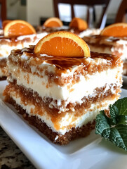Orange Creamsicle Cake Recipe Ingredients on Wooden Table