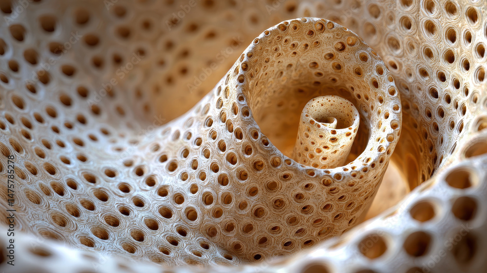 Poster an extremely detailed abstract fractal spiral art piece with dynamic and complex patterns showcasing