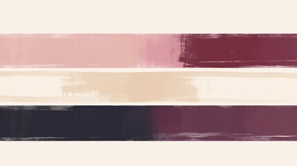 Obraz premium Abstract horizontal color block painting with a textured brush effect