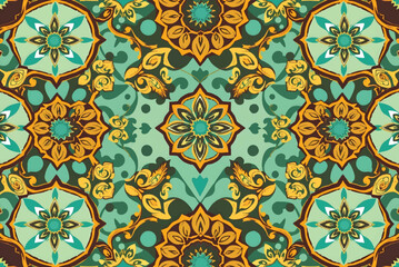 Vector pattern for a variety of graphics, ornate Gulf Arab shapes, heritage embroidery, colorful shapes, decorations, vector illustrator
