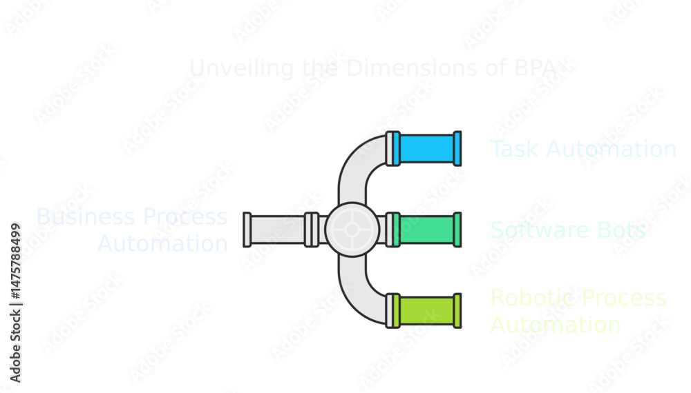 Poster business process flowchart: a visually engaging flowchart illustrating the intricate relationships a