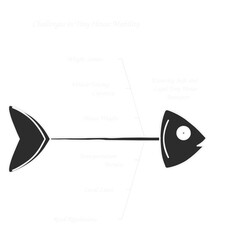 Anatomy of Fishbone Diagram: The image unveils a fishbone diagram, providing a simplified, clear depiction of the problem-solving tool. The diagram uses a fish skeleton illustration.