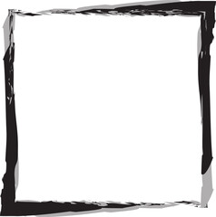 Frame square ink grunge. Design elements
