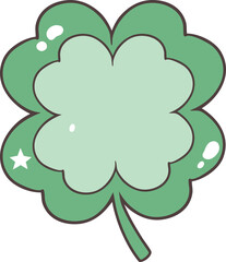 Patrick s Day Celebration with Retro Shamrock, Hats, Four-leaf Clovers Hand Drawn design