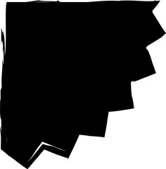 Collection of ink brush tags and banners, sale, promotion, discount