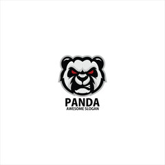 panda head e sports logo design gaming mascot