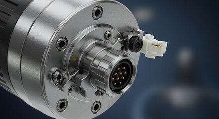High-Precision CNC Machine Tool Spindle Motor with Connector