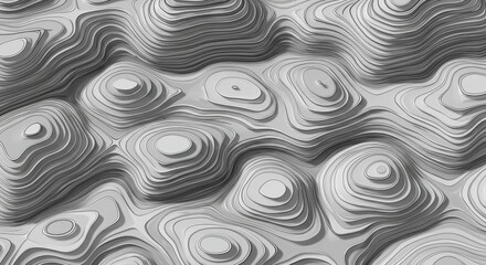 Fototapeta premium Abstract topographic contour lines isolated on white background. use cases: mapping, geography.
