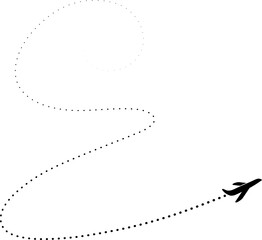 Airplane route line, travel