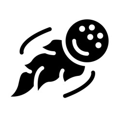 flaming ball Solid icon