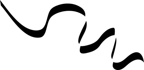 Set of ribbon shadow. Decoration for holiday, new year