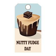 Nutty Fudge Day label