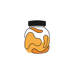 Delightful jar of homemade preserves vibrant and sweet treat perfect for gifting