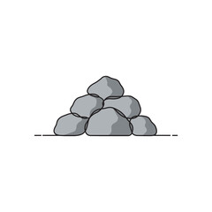 Majestic stone pile nature rock formation serene landscape
