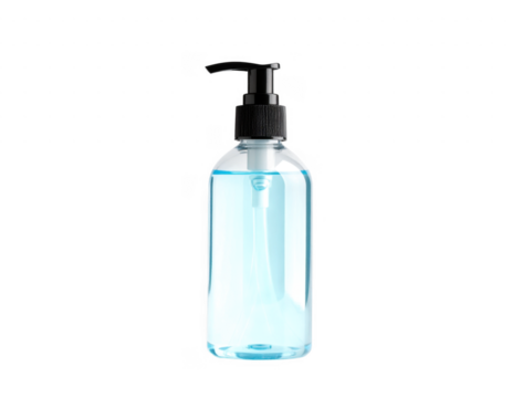 Transparent Dispenser Bottle with Pump for Liquid Products
