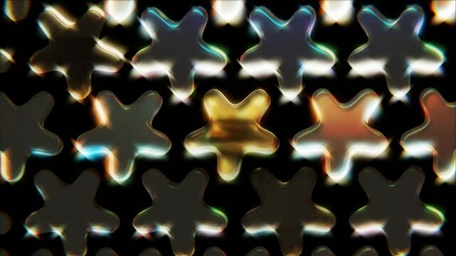 Abstract technology Star background animation. Future technology, science, tech innovations flowing lighting glowing golden color neon effect seamless loop animation. 4k 