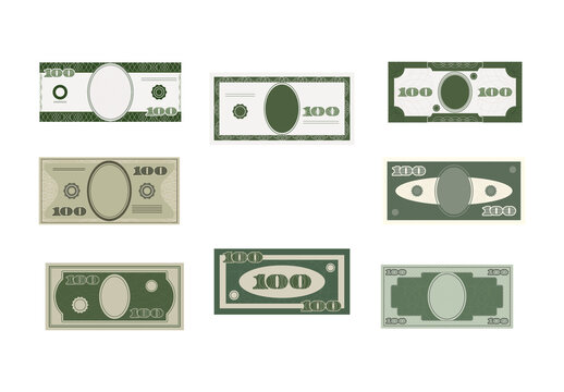Green Fake Money Currency Symbol Banking Illustration
