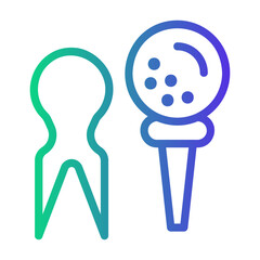 marker Line Gradient Icon