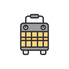 Minimalist Portable Heater Illustration With Transparent Design