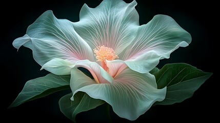 Spring flora illustration nature's flower in vibrant detail artistic close-up view