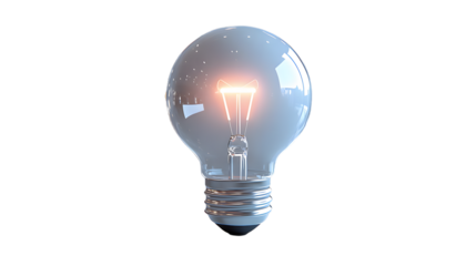 A Glowing Light Bulb Illuminating Creativity and Inspiration in Modern Design Spaces