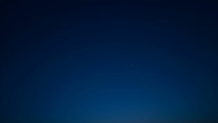 Tranquil Night Sky with Crescent Moon and Faint Stars – Indigo to Blue Gradient