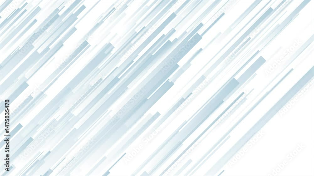 Poster blue white geometric stripes abstract tech minimal background. seamless looping motion design. video