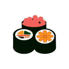 sushi japanese food vector illustration design icon