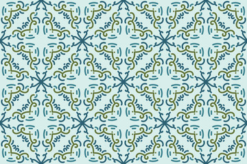 Abstract seamless arabian style pattern vector background