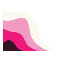 magenta abstract border transparent background element