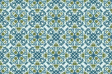 Abstract seamless arabian style pattern vector background