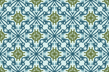 Abstract seamless arabian style pattern vector background