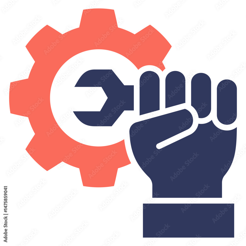 Poster technical skills mixed icon