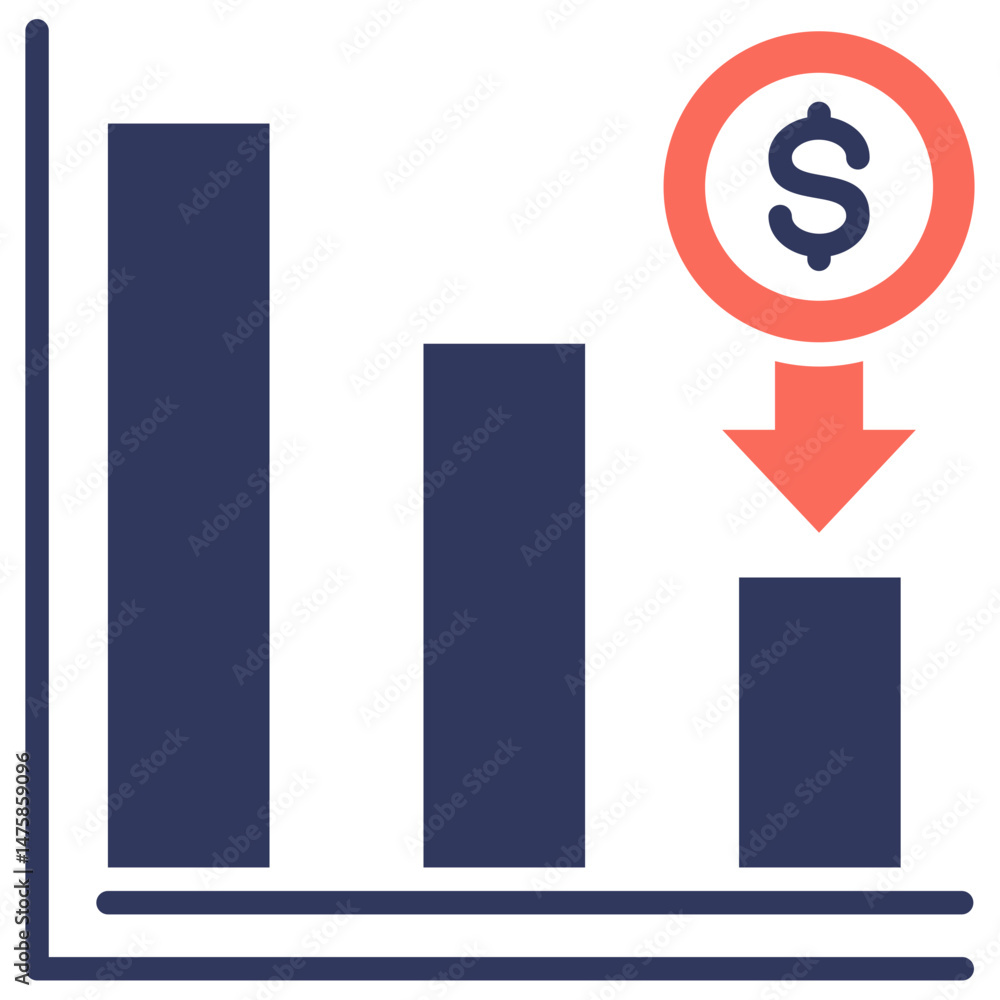Poster Reduce Cost Mixed Icon