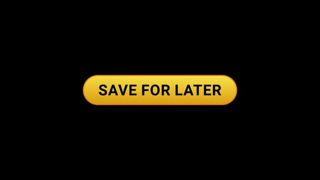 Save for later Yellow Shine Button Animation