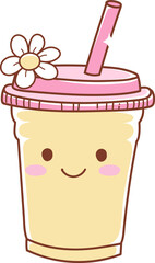 Happy Mother s Day with Retro and Trendy Mom Life Doodle Cartoon Style Hand Drawn Elements