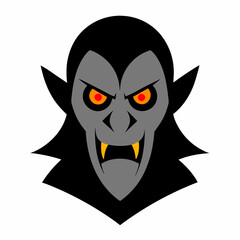 Haunted Face Vector with Evil Expression Spooky and Scary Face Illustration for Halloween and Horror Themes