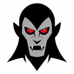 Haunted Face Vector with Evil Expression Spooky and Scary Face Illustration for Halloween and Horror Themes