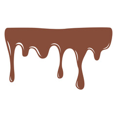 chocolate melt fluid transparent background element