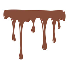 chocolate melt fluid transparent background element