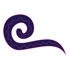 purple ethnic abstract transparent background element