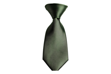 Green Tie isolated on transparent background
