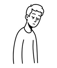 Person lost in thought clipart