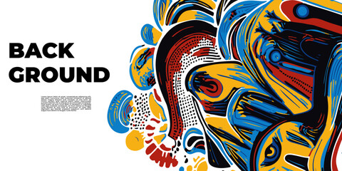 Colorful abstract background creating dynamic visual interest